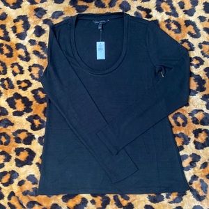Banana Republic LuxeSpun black shirt/sweater S